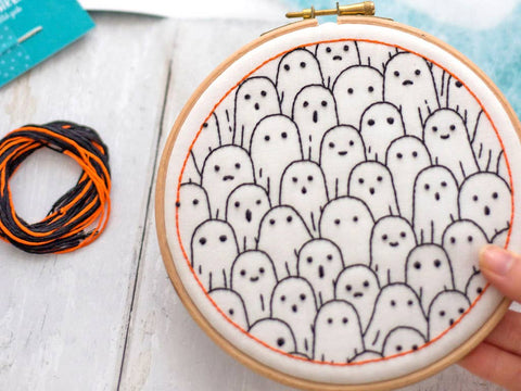 Spooky Ghost Embroidery