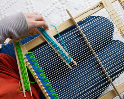 14.5" x 18.5" LapLoom B by Friendly Loom™-Weaving-Friendly Loom-Acorns & Twigs