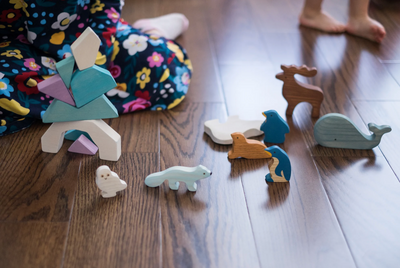 Arctic Animals-Small World Play-PoppyBabyCo-Acorns & Twigs