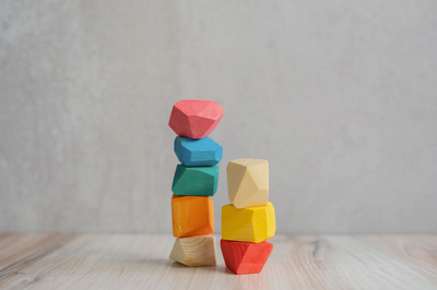 Balancing Rock Blocks-Wooden blocks-PoppyBabyCo-Acorns & Twigs