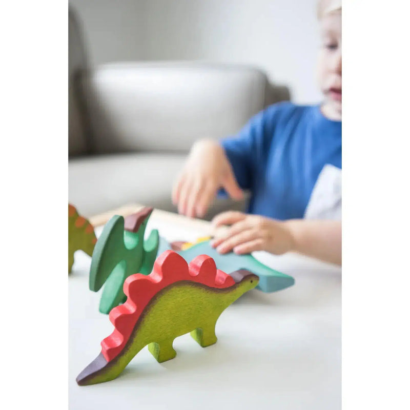 Dinosaur, set of 6-Small World Play-PoppyBabyCo-Acorns & Twigs