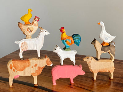 Farm Animals-Small World Play-PoppyBabyCo-Acorns & Twigs