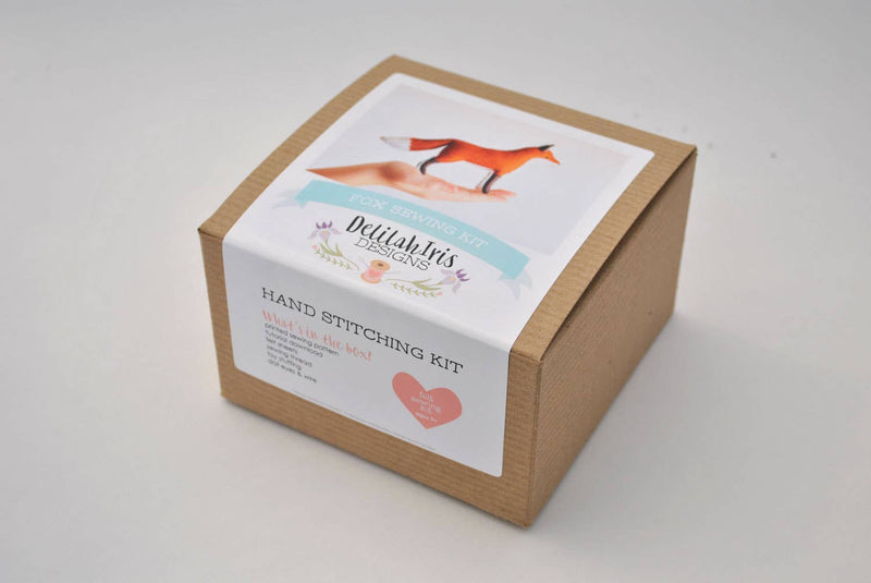 Felt Fox Stuffed Animal DIY Craft Sewing Kit-Felt Craft-DelilahIris Designs-Acorns & Twigs