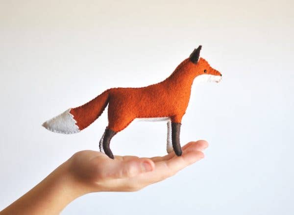 Felt Fox Stuffed Animal DIY Craft Sewing Kit-Felt Craft-DelilahIris Designs-Acorns & Twigs