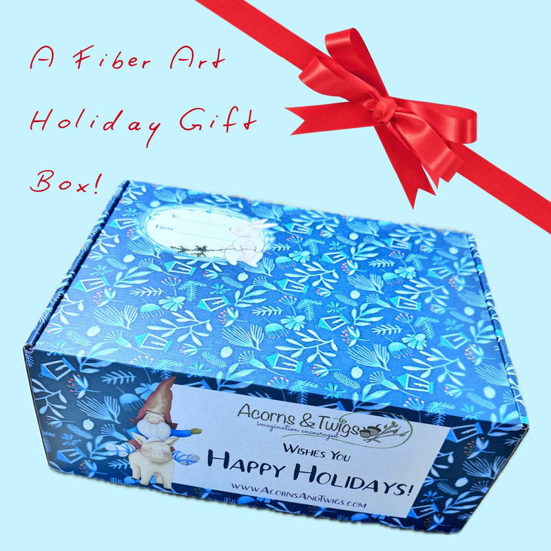 For Craft Lovers: Fiber Arts Holiday Gift Box-Gift Boxes-Acorns & Twigs-Acorns & Twigs