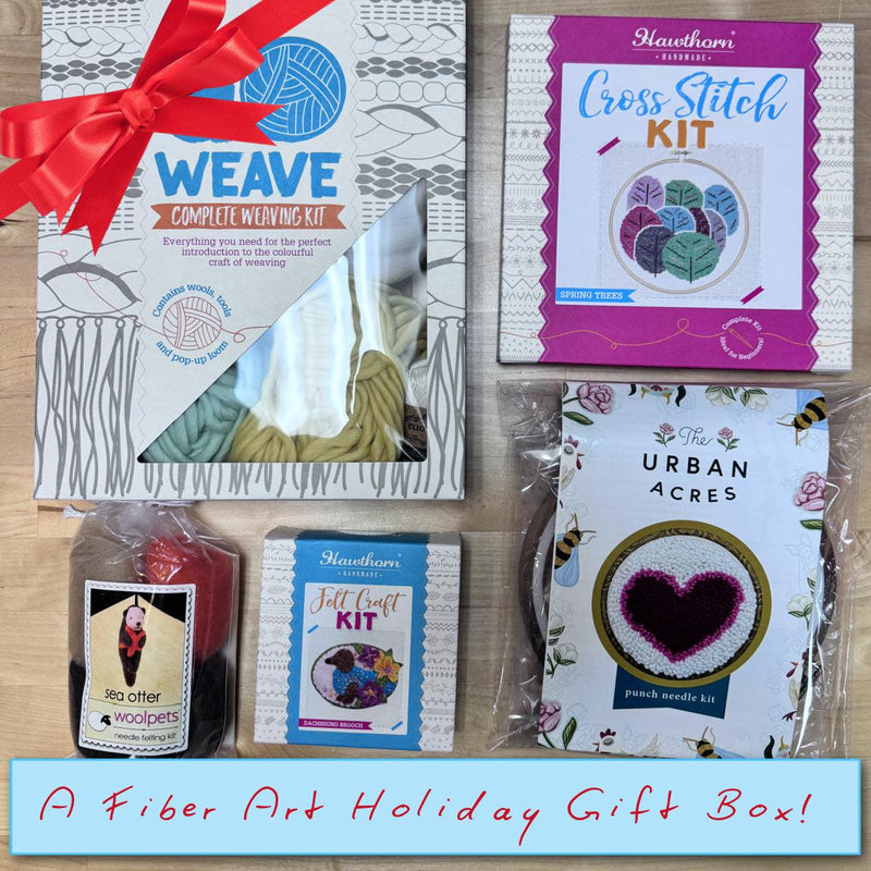 For Craft Lovers: Fiber Arts Holiday Gift Box-Gift Boxes-Acorns & Twigs-Acorns & Twigs