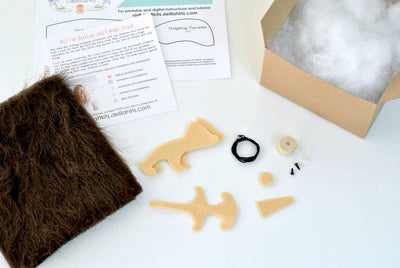 Hedgehog DIY Stuffed Animal Craft Sewing Kit-Felt Craft-DelilahIris Designs-Acorns & Twigs