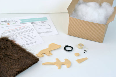 Hedgehog DIY Stuffed Animal Craft Sewing Kit-Felt Craft-DelilahIris Designs-Acorns & Twigs