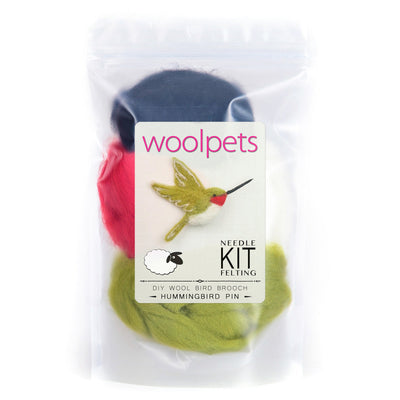 Hummingbird Felting Kit - Bird Pin-Needle Felting-WoolPets-Acorns & Twigs