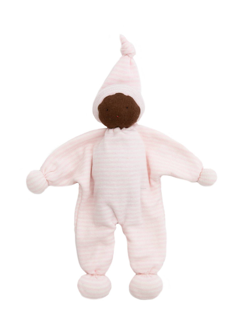 Organic Baby Buddy - Pink Stripe-Doll-Under the Nile-Acorns & Twigs