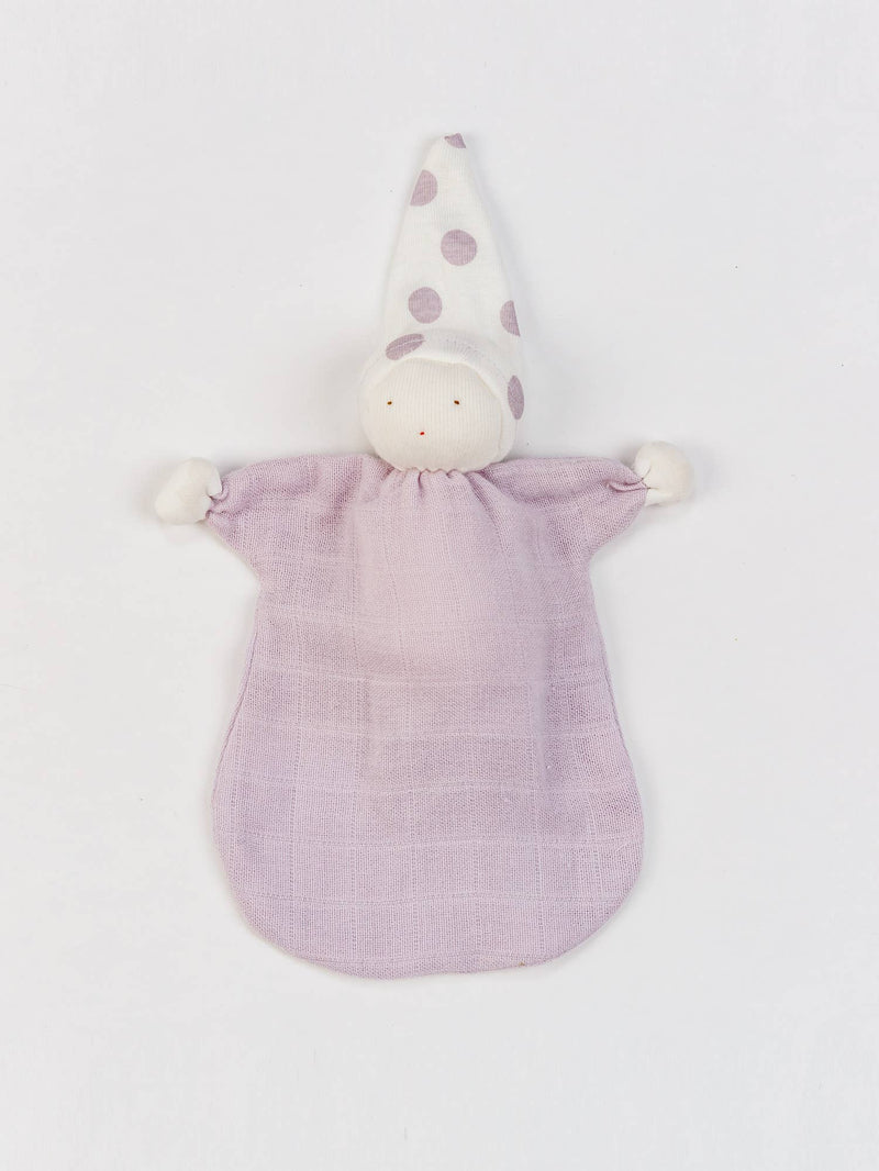 Organic Baby Muslin Sleeping Doll - Lavender-Doll-Under the Nile-Acorns & Twigs