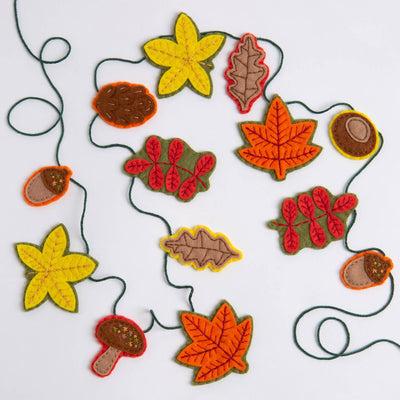 PRE-ORDER Autumn Garland Felt Craft Kit-Felt Craft-Hawthorn Handmade-Acorns & Twigs