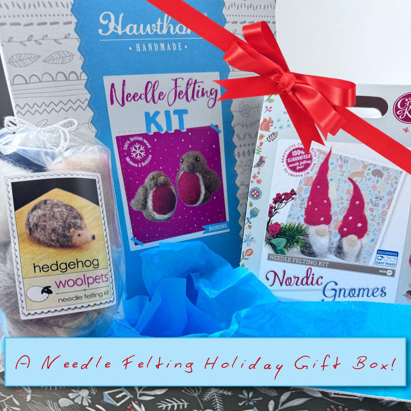 PRE-ORDER: Needle Felting Holiday Gift Box-Gift Boxes-Acorns & Twigs-Acorns & Twigs