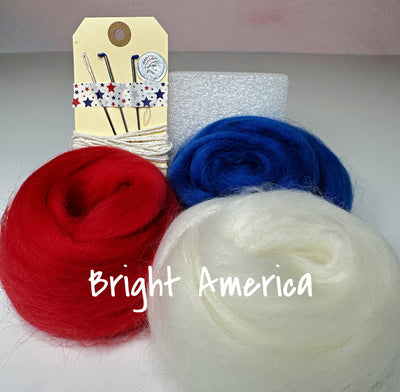 Patriotic Garland - Needle Felting Kit-Needle Felting-Acorns & Twigs-Acorns & Twigs