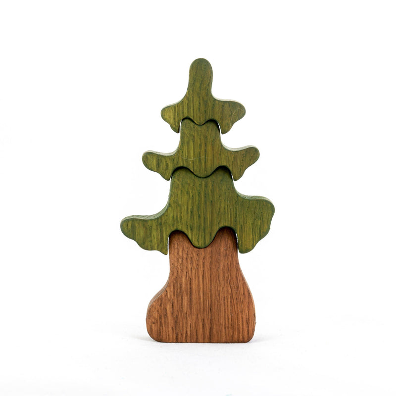 Pine Tree Puzzle-Small World Play-PoppyBabyCo-Acorns & Twigs