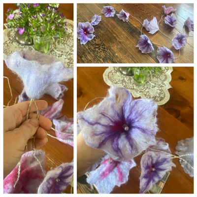 Wet Felt Flower Supplies-Wet Felting-Acorns & Twigs-Acorns & Twigs