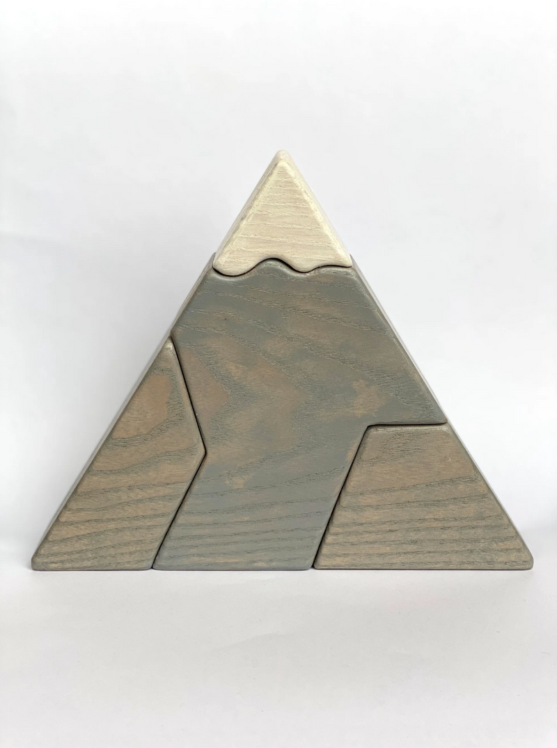 Wooden Mountain Puzzle Blocks-Small World Play-PoppyBabyCo-Acorns & Twigs