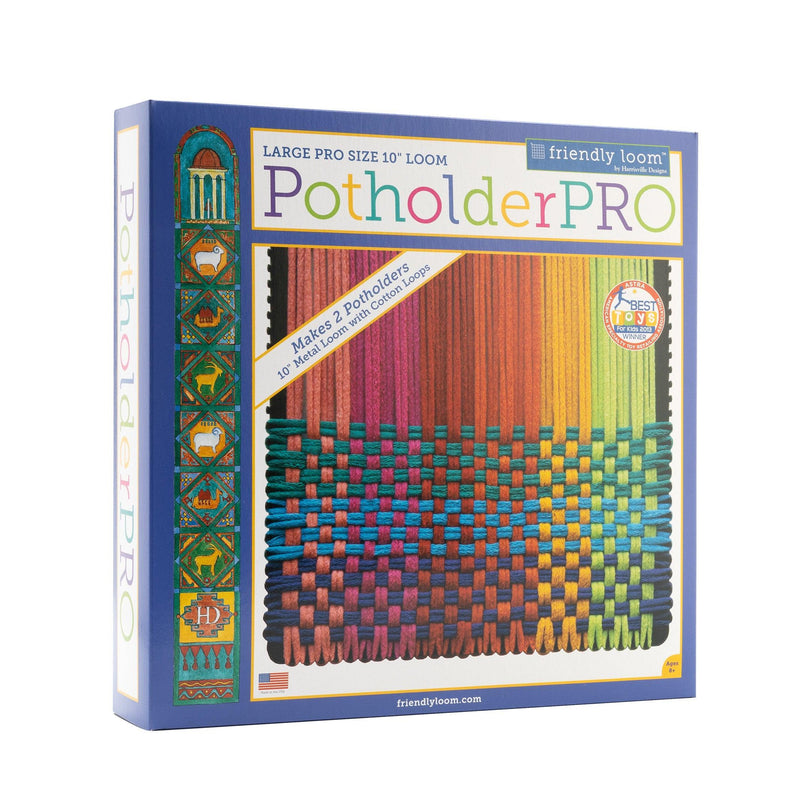 10" PRO™ Potholder Loom & Loops by Friendly Loom™-Weaving-Friendly Loom-Acorns & Twigs