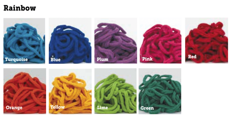 10" Rainbow (PRO Size) Party Pack Loops by Friendly Loom™ - Makes 18 potholders-Weaving-Friendly Loom-Acorns & Twigs