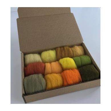 12 Yellow Tones Color Set - Wool Top-Pre-Packaged Wool Sets-Acorns & Twigs-Acorns & Twigs