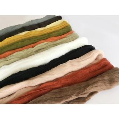 12 oz Nature Tones Merino Top-Pre-Packaged Wool Sets-Acorns & Twigs-Acorns & Twigs