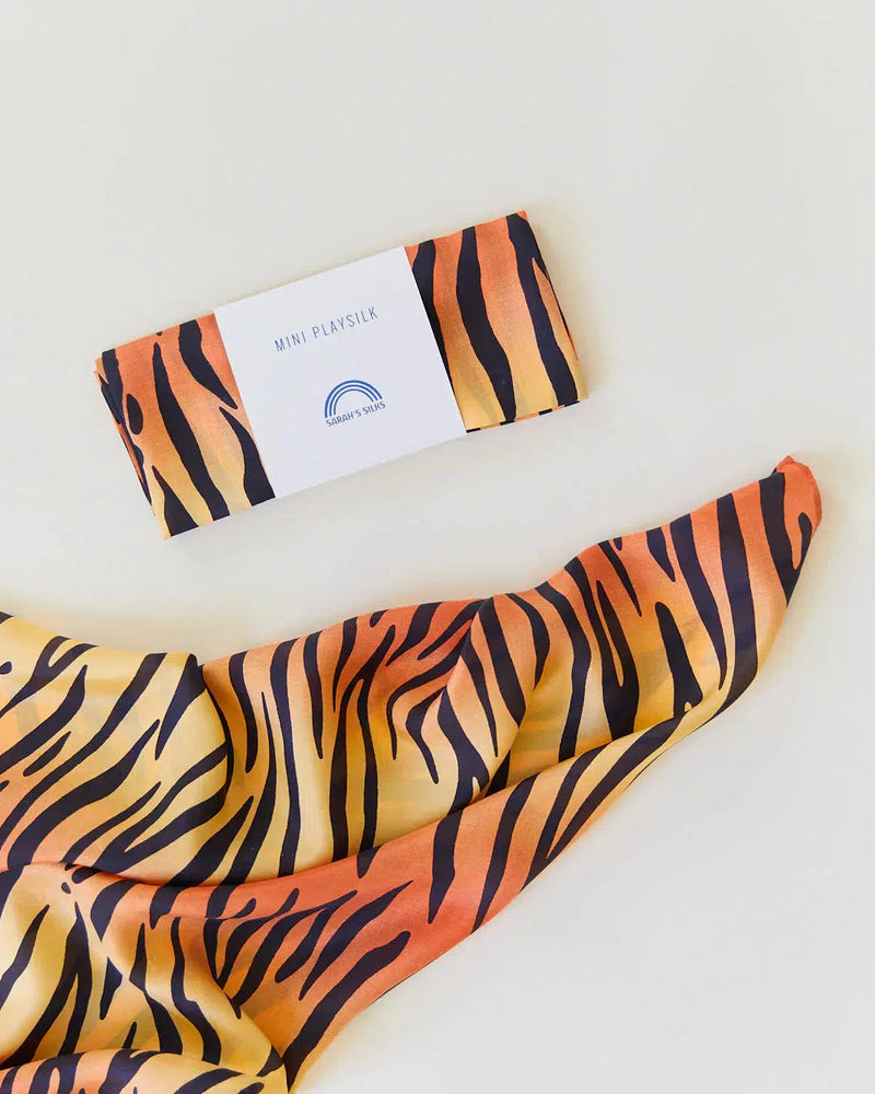 21" Mini Tiger Playsilk-Silk Cloths-Sarah&