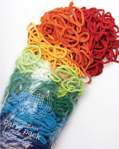 7" Rainbow (Traditional Size) Party Pack Loops by Friendly Loom™ - Makes 18 potholders-Weaving-Friendly Loom-Acorns & Twigs