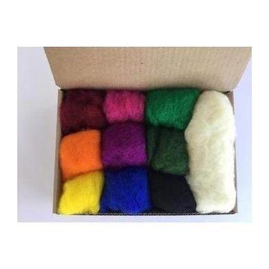 9 Color Wool Batt Intense Color Set-Pre-Packaged Wool Sets-Acorns & Twigs-Acorns & Twigs