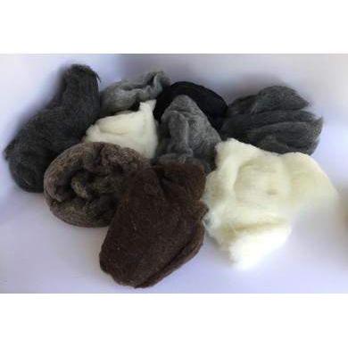 9 Large Natural Wool Batt Set-Pre-Packaged Wool Sets-Acorns & Twigs-Acorns & Twigs