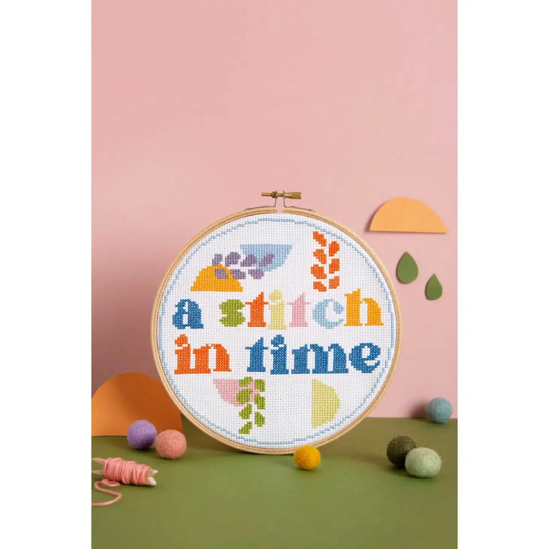 A Stitch in Time Cross Stitch Kit-Cross Stitch-Hawthorn Handmade-Acorns & Twigs