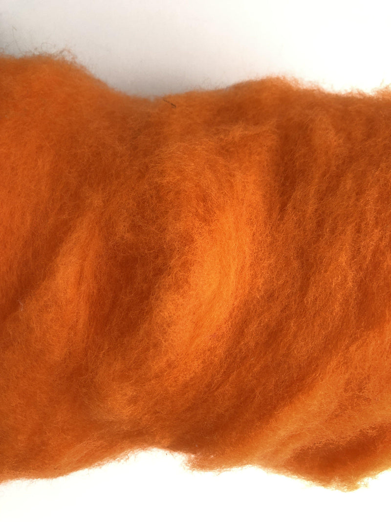 Australian Merino Batt - Bright Orange-Australian Merino Batt-Acorns & Twigs-Acorns & Twigs