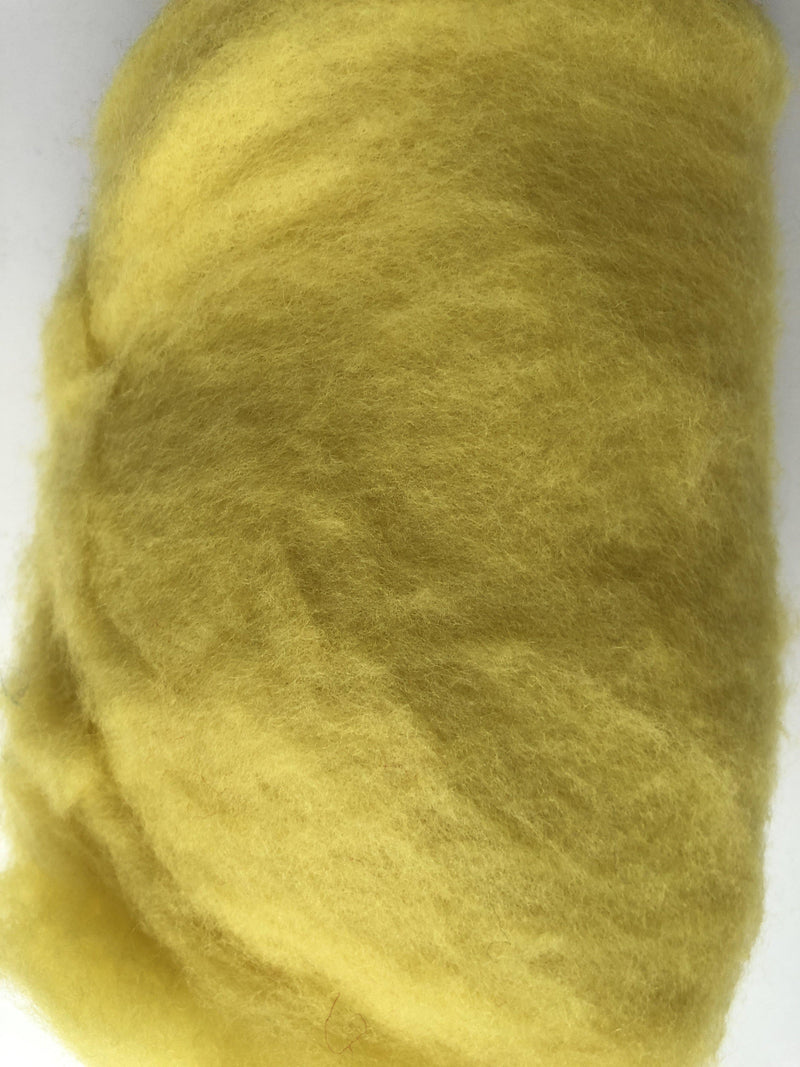 Australian Merino Batt - Lemon-Australian Merino Batt-Acorns & Twigs-Acorns & Twigs