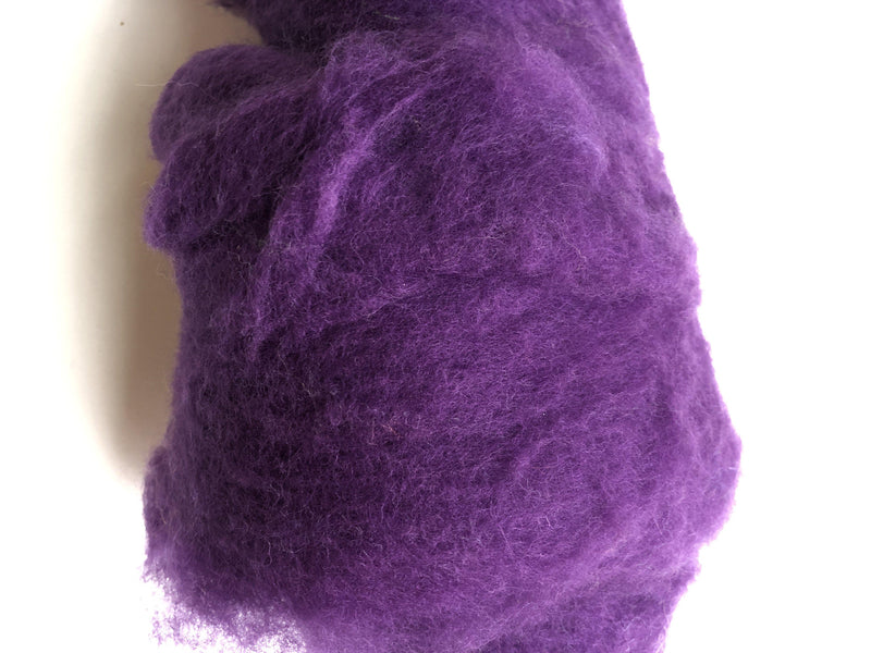 Australian Merino Batt - Purple-Australian Merino Batt-Acorns & Twigs-Acorns & Twigs