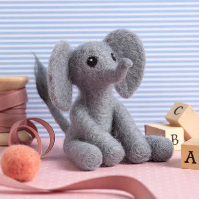 Baby Elephant Mini Needle Felting Kit-Needle Felting-Hawthorn Handmade-Acorns & Twigs