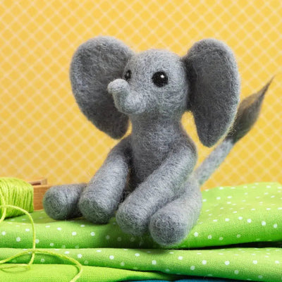 Baby Elephant Mini Needle Felting Kit-Needle Felting-Hawthorn Handmade-Acorns & Twigs