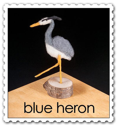 Blue Heron Needle Felting Kit - Intermediate-Needle Felting-WoolPets-Acorns & Twigs