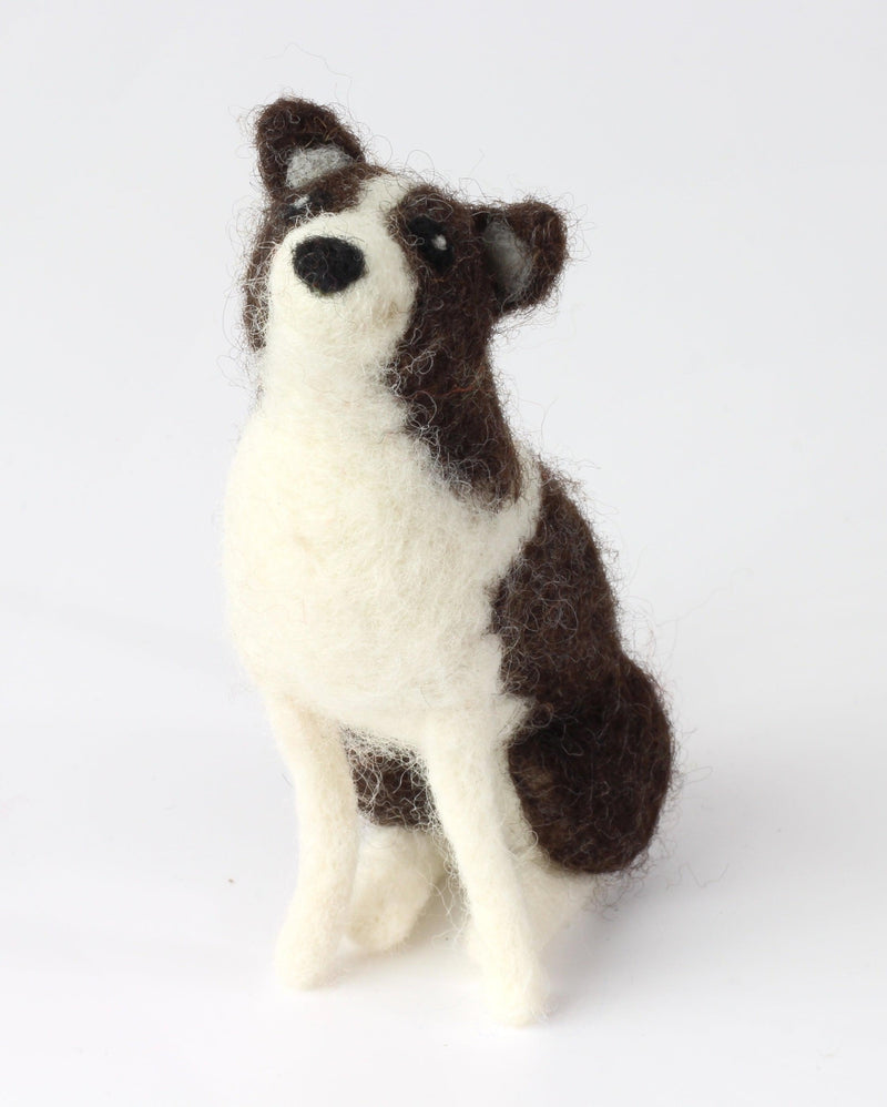 Border Collie Needle Felting Kit-Needle Felting-Hawthorn Handmade-Acorns & Twigs