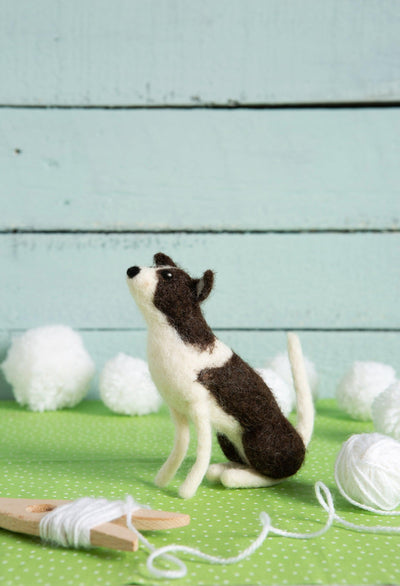 Border Collie Needle Felting Kit-Needle Felting-Hawthorn Handmade-Acorns & Twigs