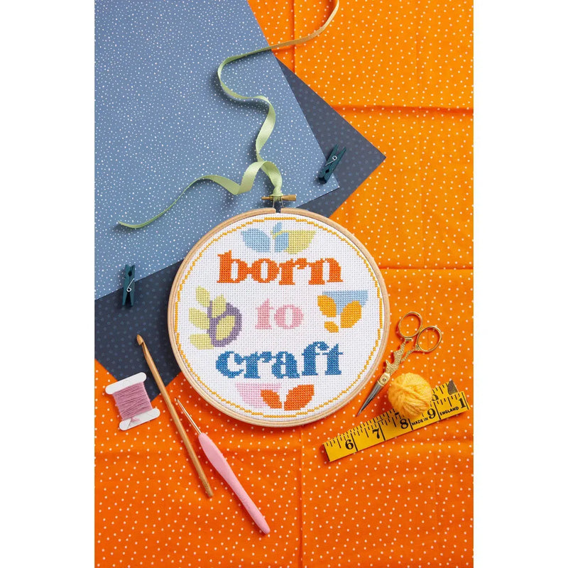 Born To Craft Cross Stitch Kraft-Cross Stitch-Hawthorn Handmade-Acorns & Twigs