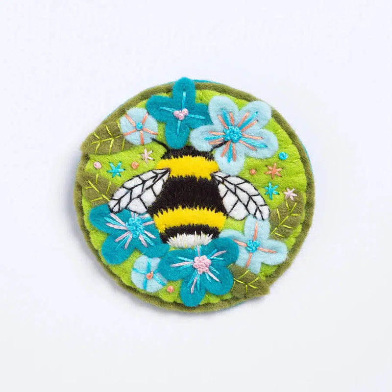 Bumble Bee Felt Craft Brooch Kit-Felt Craft-Hawthorn Handmade-Acorns & Twigs