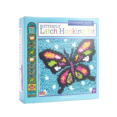 Butterfly Latch Hooking Kit by Friendly Loom™-Latch Hook-Friendly Loom-Acorns & Twigs