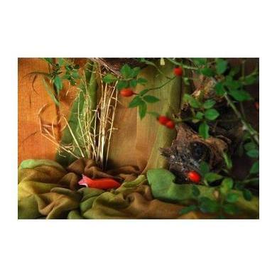 Cave "Dark" - 48" x 36" Nature Cloths - Shaded Cotton Gauze-Cotton Cloths-Acorns & Twigs-Acorns & Twigs