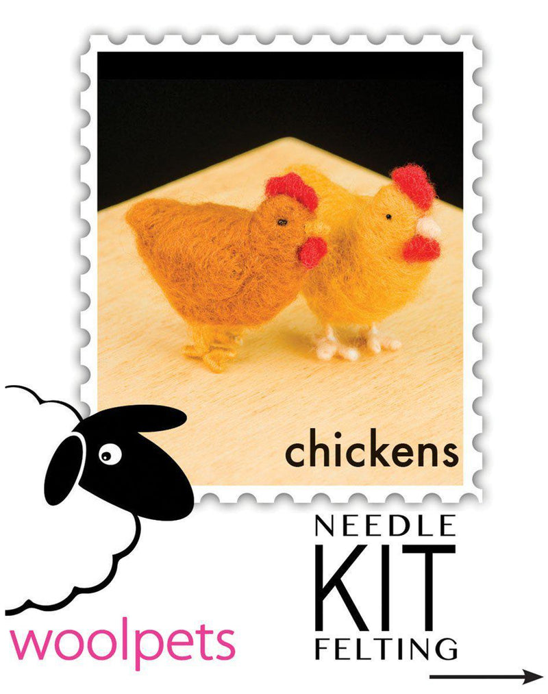 Chickens Needle Felting Kit - Intermediate-Needle Felting-WoolPets-Acorns & Twigs