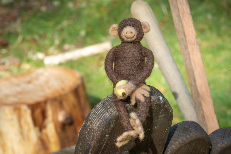 Chimpanzee Needle Felting Kit - Intermediate-Needle Felting-WoolPets-Acorns & Twigs