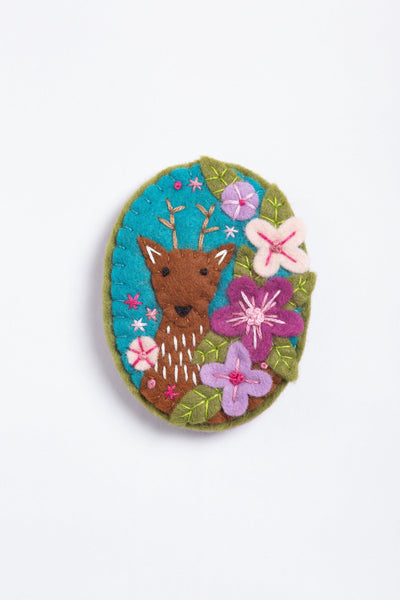 Deer Felt Craft Kit (Brooch)-Felt Craft-Hawthorn Handmade-Acorns & Twigs