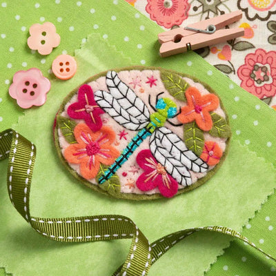 Dragonfly Felt Craft Brooch Kit-Felt Craft-Hawthorn Handmade-Acorns & Twigs