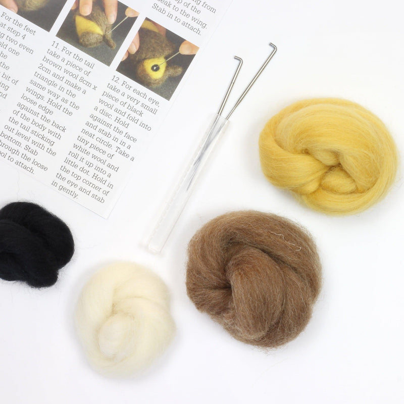 Duckling Mini Needle Felting Kit-Needle Felting-Hawthorn Handmade-Acorns & Twigs