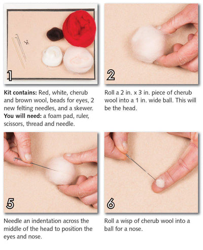 Elf Needle Felting Kit - Intermediate-Needle Felting-WoolPets-Acorns & Twigs