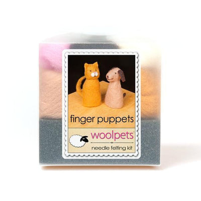 Finger Puppets Felting Kit - Starter Kit-Needle Felting-WoolPets-Acorns & Twigs