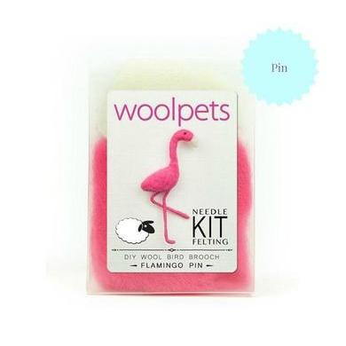 Flamingo Needle Felting Kit - PIN-Needle Felting-WoolPets-Acorns & Twigs